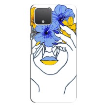 Чохол на Google Pixel 4 XL (Український дизайн) (Українка на всю голову)