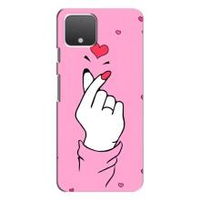 Чохол з принтом для Google Pixel 4 XL (AlphaPrint - Знак сердечка)