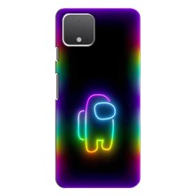 Чехол Амонг Ас для Google Pixel 4 XL (AlphaPrint) (Яркий скин)