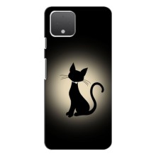 Чохол з принтом для Google Pixel 4 XL (AlphaPrint) Модні коти (Силует котика)