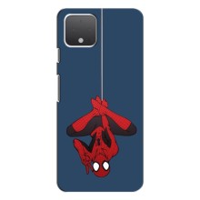 Чехол Супергерой Человека Паука на Google Pixel 4 XL – На паутине