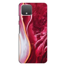 Чохли з тематикою "Мрамор" на Гугл Піксель 4 XL (Червоний мрамор)