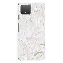 Мраморный чехол на Google Pixel 4 XL (VPrint) (Белый мрамор)