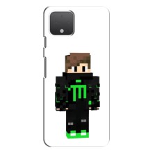 Чехлы для Google Pixel 4 XL (Персонажи Майн Крафт) – Зеленый мальчик