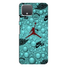 Силиконовый Чехол Nike Air Jordan на Гугл Пиксель 4 XL (Джордан Найк)