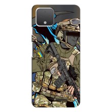 Чехлы с картинкой ЗСУ для Google Pixel 4 (AlphaPrint) (Воин ВСУ)