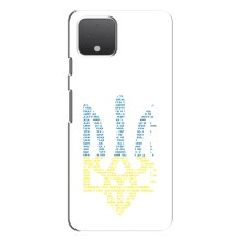 Чохли для Google Pixel 4 Укр. Символіка (AlphaPrint) (Герб з букв)