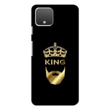 Чохол (Корона на чорному фоні) для Гугл Піксель 4 – KING