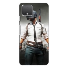 Чехол PUBG для Гугл Пиксель 4 (AlphaPrint) (Пабг мен)