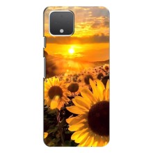 Чохол з Квітами для Google Pixel 4 (поле соняшників)
