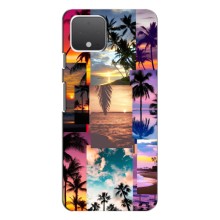 Силиконовый чехол с КАРТИНКАМИ лето для Google Pixel 4 (AlphaPrint) (Летний отпуск)