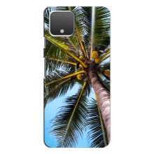 Силиконовый чехол с КАРТИНКАМИ лето для Google Pixel 4 (AlphaPrint) (Пальма)