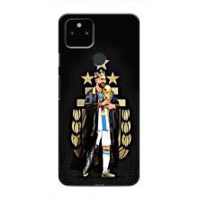 Чехлы для Google Pixel 4a 5G (Leo чемпион) (AlphaPrint) (Месси Король)