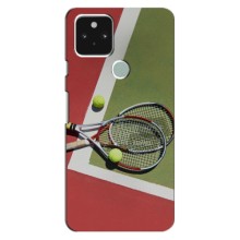 Чехлы с принтом Спортивная тематика для Google Pixel 4a 5G – Ракетки теннис