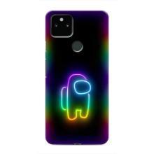 Чехол Амонг Ас для Google Pixel 4a 5G (AlphaPrint) (Яркий скин)