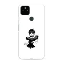 Чехлы Венсдей на Google Pixel 4a 5G Уэнсдей (AlphaPrint) (танец Уэнздей)