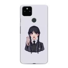 Чехлы Венсдей на Google Pixel 4a 5G Уэнсдей (AlphaPrint) (Уэнздей и Вещь)