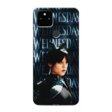 Чехлы Венсдей на Google Pixel 4a 5G Уэнсдей (AlphaPrint) (Уэнздей кошка)