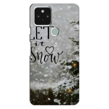 Новорічні, Святкові Чохли для Google Pixel 4a 5G - 2024 год – Let it snow