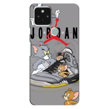 Силиконовый Чехол Nike Air Jordan на Гугл Пиксель 4а (5G) – Air Jordan