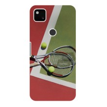 Чехлы с принтом Спортивная тематика для Google Pixel 4a – Ракетки теннис