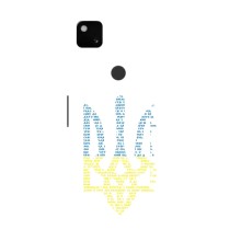 Чохли для Google Pixel 4a Укр. Символіка (AlphaPrint) (Герб з букв)