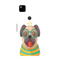 Бампер для Google Pixel 4a с картинкой "Песики" (Собака Король)