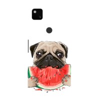 Чехол (ТПУ) Милые собачки для Google Pixel 4a – Смешной Мопс