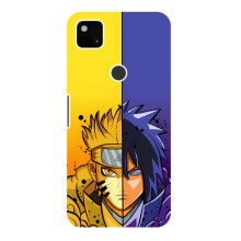 Купить Чехлы на телефон с принтом Anime для Гугл Пиксель 4а (Naruto Vs Sasuke)