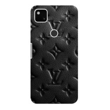 Текстурный Чехол Louis Vuitton для Гугл Пиксель 4а – Черный ЛВ
