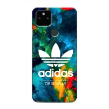 Чехлы Адидас для Google Pixel 5 (AlphaPrint) (Яркий Адидас)