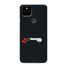 Чехлы (ART) Цветы на Google Pixel 5 (VPrint) (Неожиданные цветы)
