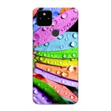 Чехлы (ART) Цветы на Google Pixel 5 (VPrint) (Семицветик)