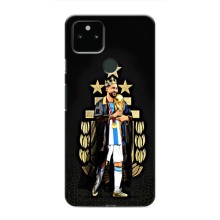 Чехлы для Google Pixel 5 (Leo чемпион) (AlphaPrint) (Месси Король)