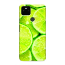 Чехлы с Фруктами для Google Pixel 5 (VPrint) (Лайм)