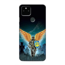 Чехлы с картинкой ЗСУ для Google Pixel 5 (AlphaPrint) (Солдат ЗСУ)