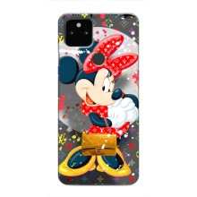 Чохол Disney Mouse Google Pixel 5 (PREMIUMPrint) – Minni з бантіком