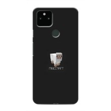 Чехол Майнкрафт на Google Pixel 5 (AlphaPrint) Minecraft (Овечка Майнкрафт)