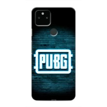 Чехол PUBG для Гугл Пиксель 5 (AlphaPrint) (Лого PUBG)