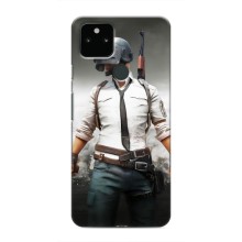 Чехол PUBG для Гугл Пиксель 5 (AlphaPrint) (Пабг мен)