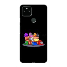 Чехол Амонг Ас для Google Pixel 5 (AlphaPrint) (Амонг-ас)