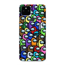 Чехол Амонг Ас для Google Pixel 5 (AlphaPrint) (Убит)