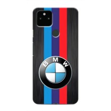 Чехол для Гугл Пиксель 5 - с принтом БМВ (AlphaPrint) (Лого BMW)