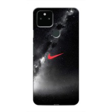 Чехол для Google Pixel 5 - с принтом Найк (AlphaPrint) (Найк красный)