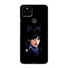 Чехлы Венсдей на Google Pixel 5 Уэнсдей (AlphaPrint) (серьезная Уэнздей)