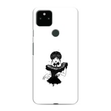 Чехлы Венсдей на Google Pixel 5 Уэнсдей (AlphaPrint) (танец Уэнздей)