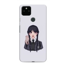 Чехлы Венсдей на Google Pixel 5 Уэнсдей (AlphaPrint) (Уэнздей и Вещь)