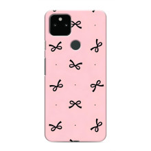 Чехол банты для Google Pixel 5 – Черные бантики
