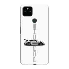 Чохол з авто Порше для Google Pixel 5 – білий порше