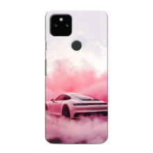 Чохол з авто Порше для Google Pixel 5 – Рожевий Порше